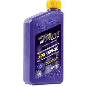 Royal Purple 5W30 racing oil bottle